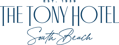 The Tony Hotel South Beach Logo in the Header